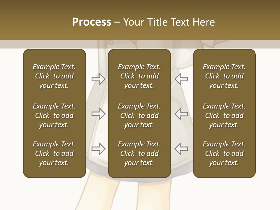 A Girl With Green Hair Holding A Flower And A Bat PowerPoint Template