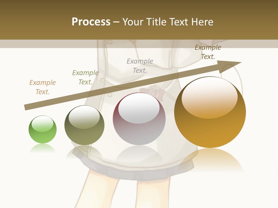 A Girl With Green Hair Holding A Flower And A Bat PowerPoint Template