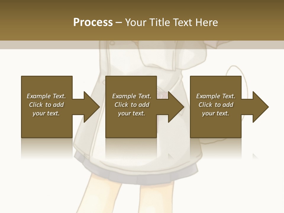 A Girl With Green Hair Holding A Flower And A Bat PowerPoint Template