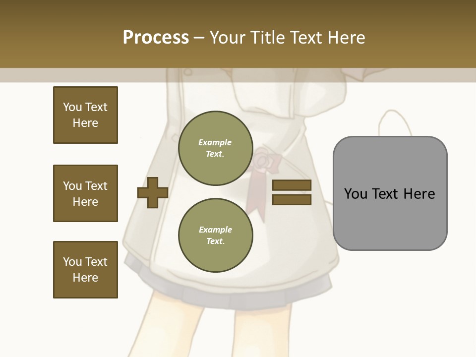 A Girl With Green Hair Holding A Flower And A Bat PowerPoint Template