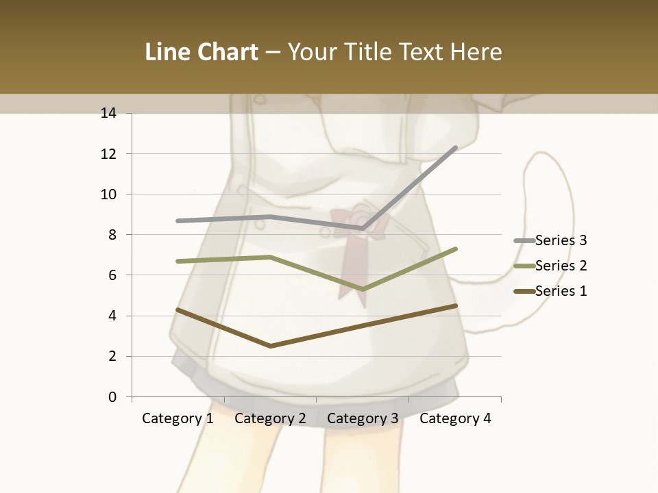 A Girl With Green Hair Holding A Flower And A Bat PowerPoint Template