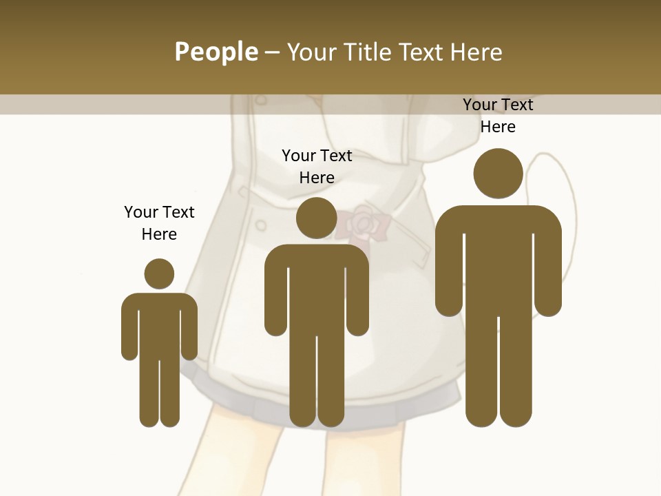 A Girl With Green Hair Holding A Flower And A Bat PowerPoint Template