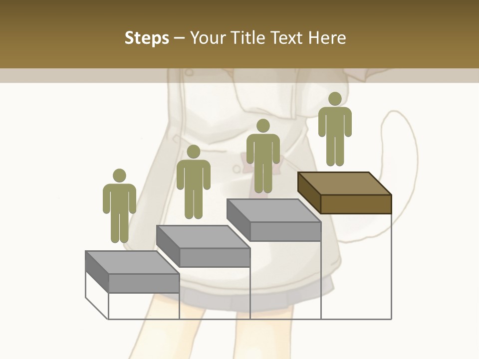 A Girl With Green Hair Holding A Flower And A Bat PowerPoint Template