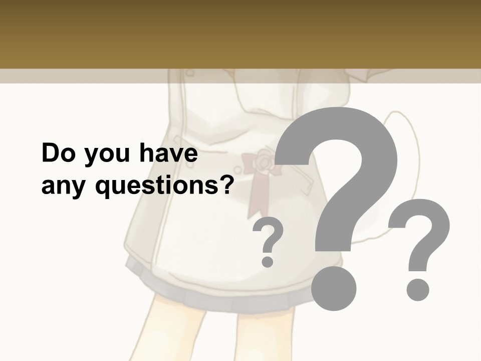 A Girl With Green Hair Holding A Flower And A Bat PowerPoint Template