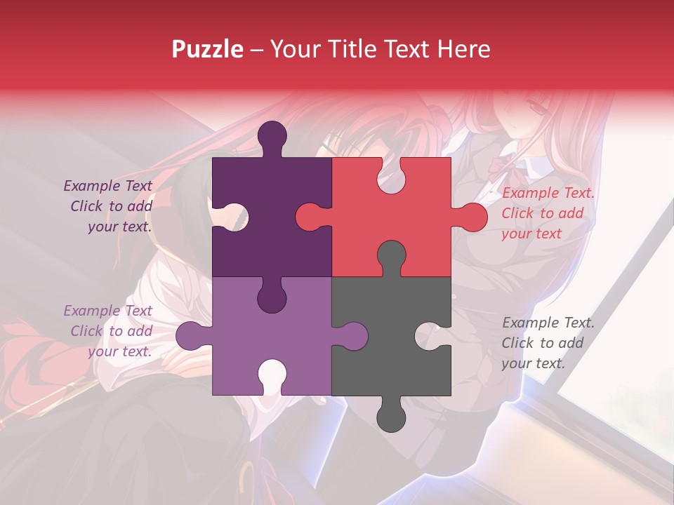 A Couple Of Women Sitting Next To Each Other PowerPoint Template