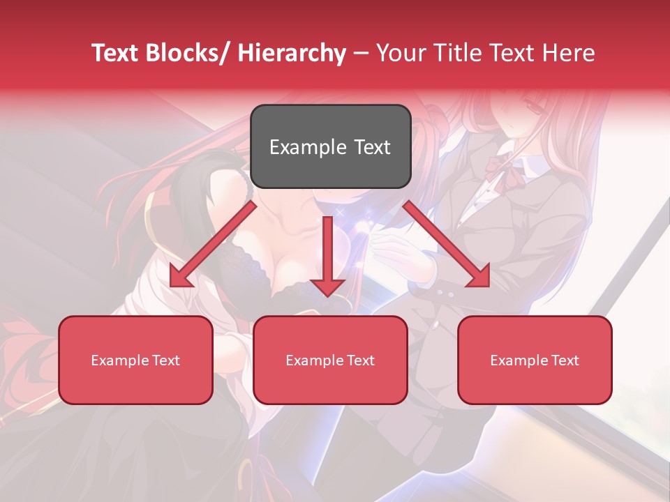 A Couple Of Women Sitting Next To Each Other PowerPoint Template