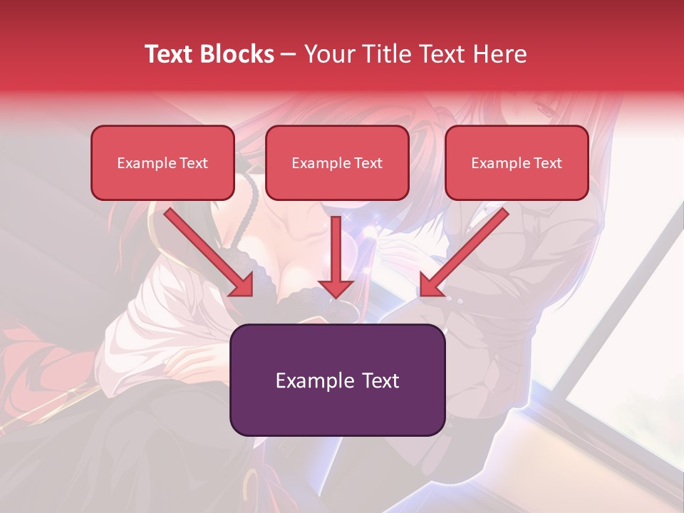 A Couple Of Women Sitting Next To Each Other PowerPoint Template