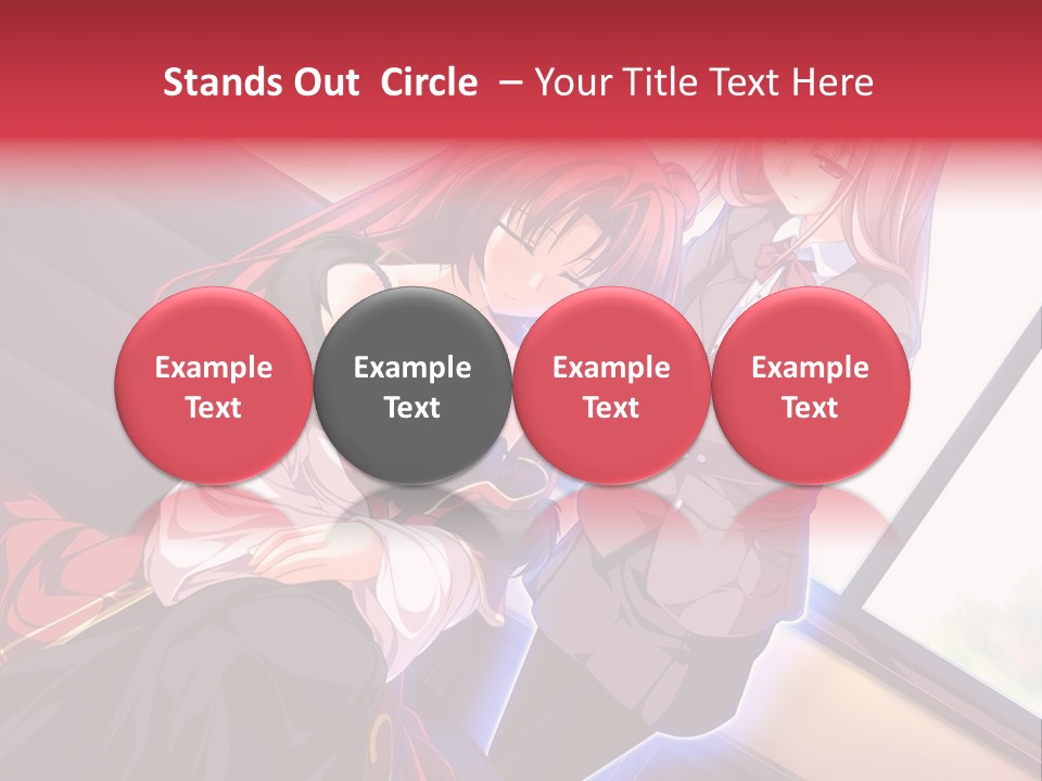 A Couple Of Women Sitting Next To Each Other PowerPoint Template