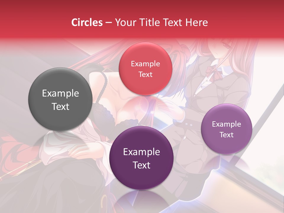 A Couple Of Women Sitting Next To Each Other PowerPoint Template