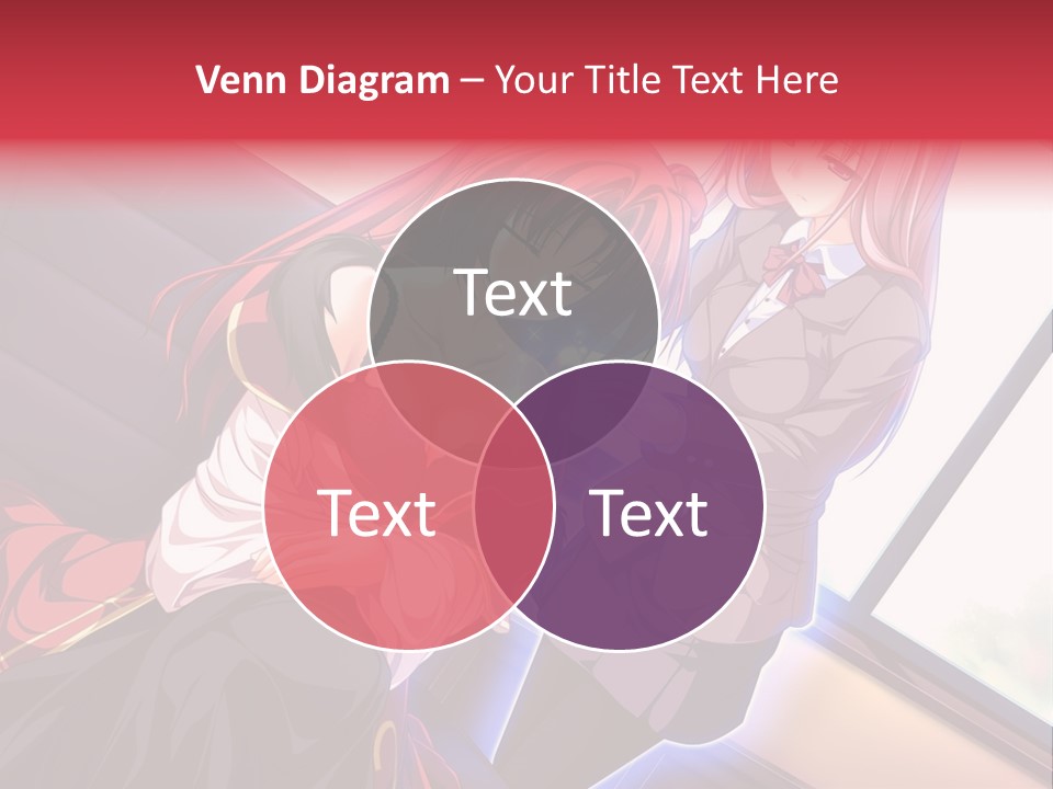 A Couple Of Women Sitting Next To Each Other PowerPoint Template