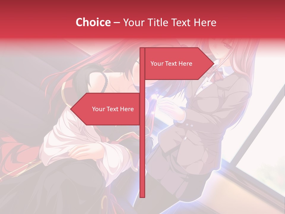 A Couple Of Women Sitting Next To Each Other PowerPoint Template