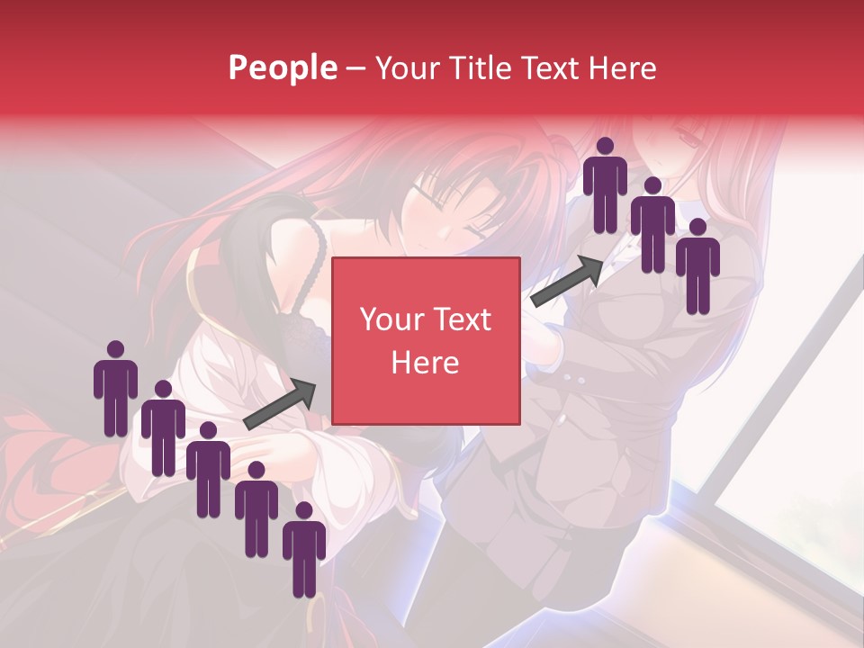 A Couple Of Women Sitting Next To Each Other PowerPoint Template