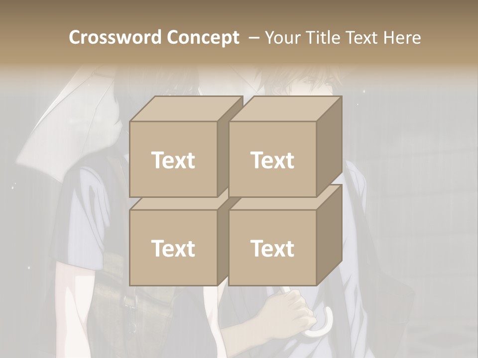 A Couple Of People Holding Umbrellas In The Rain PowerPoint Template