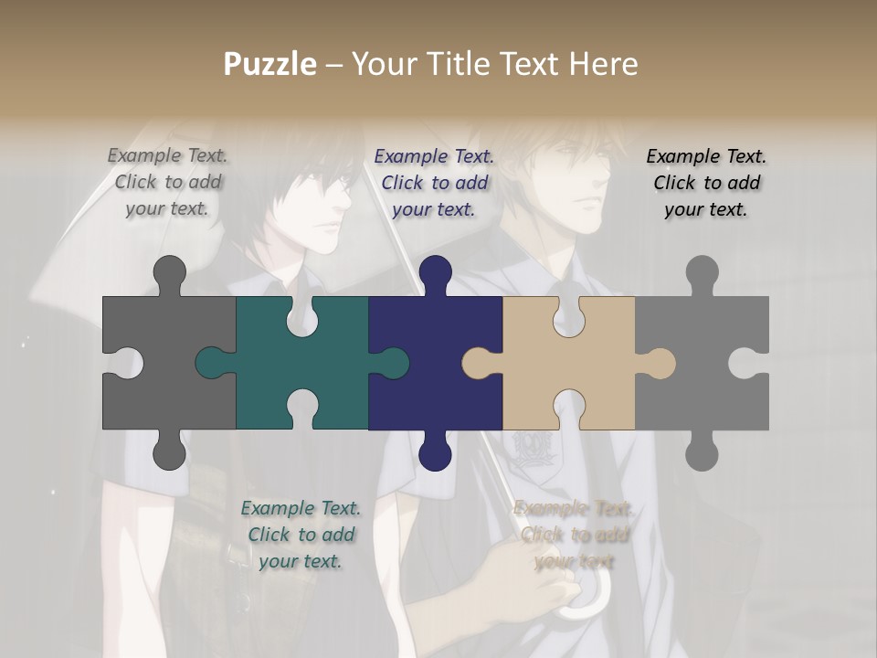 A Couple Of People Holding Umbrellas In The Rain PowerPoint Template