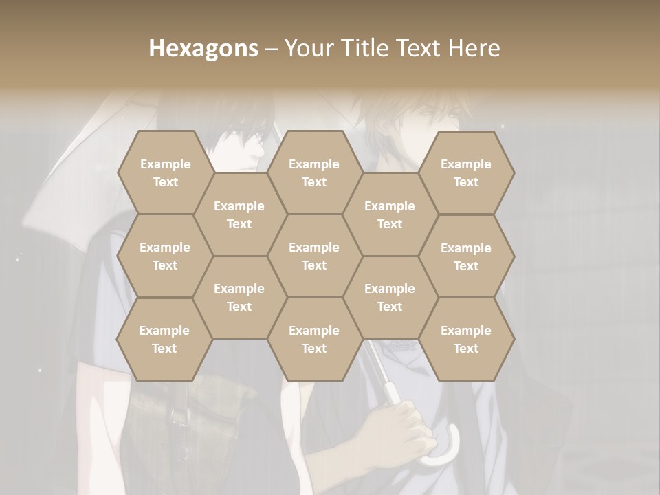 A Couple Of People Holding Umbrellas In The Rain PowerPoint Template