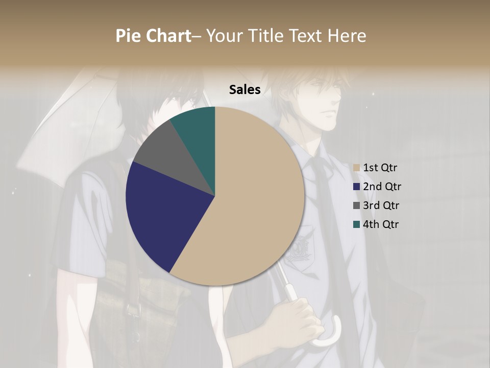 A Couple Of People Holding Umbrellas In The Rain PowerPoint Template
