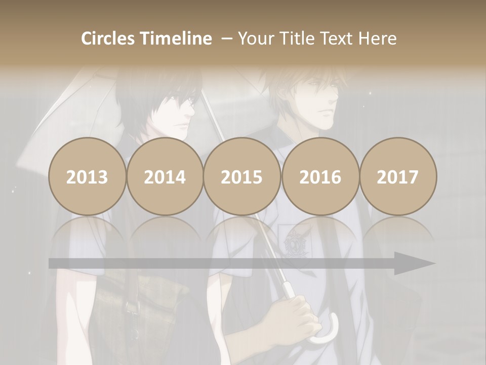 A Couple Of People Holding Umbrellas In The Rain PowerPoint Template