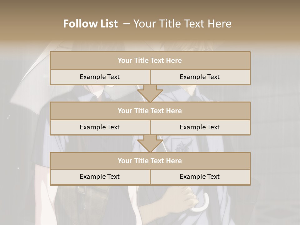 A Couple Of People Holding Umbrellas In The Rain PowerPoint Template
