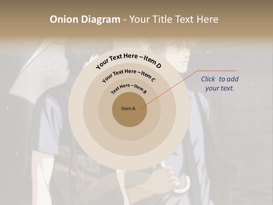 A Couple Of People Holding Umbrellas In The Rain PowerPoint Template