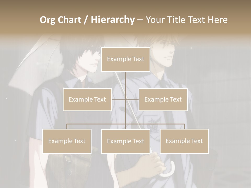 A Couple Of People Holding Umbrellas In The Rain PowerPoint Template