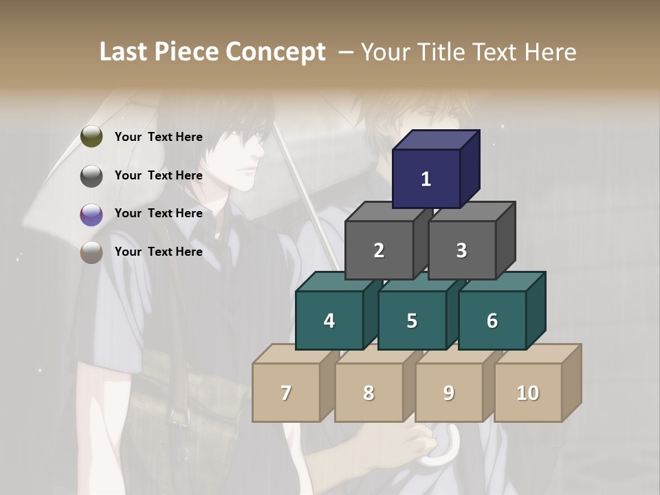 A Couple Of People Holding Umbrellas In The Rain PowerPoint Template