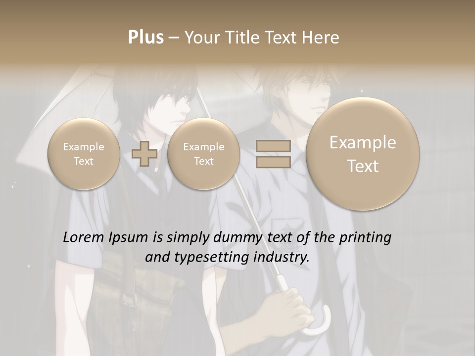 A Couple Of People Holding Umbrellas In The Rain PowerPoint Template