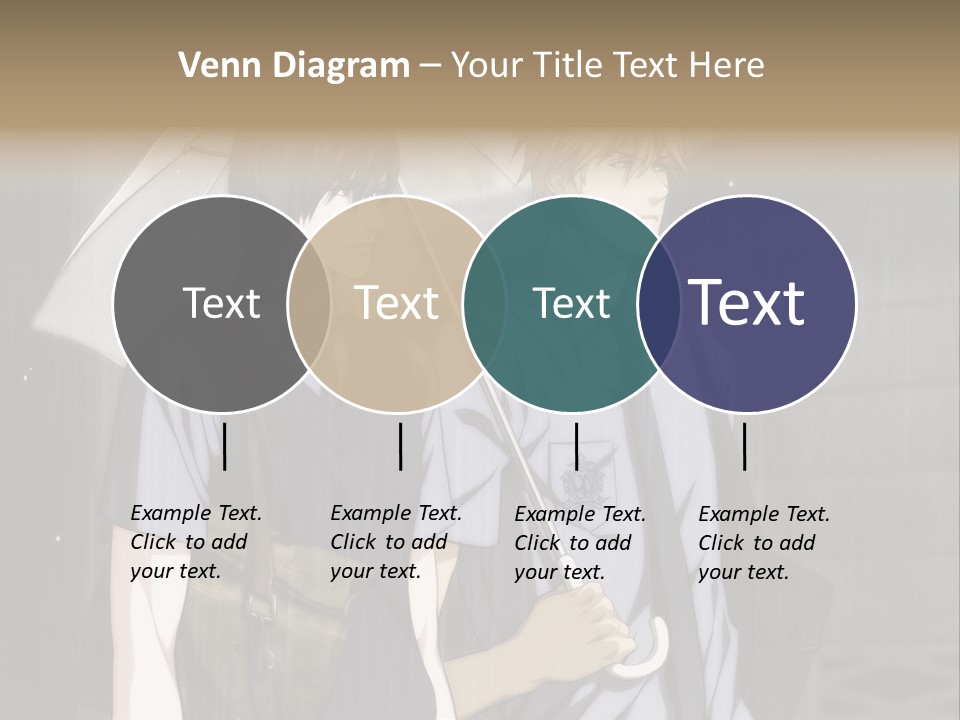 A Couple Of People Holding Umbrellas In The Rain PowerPoint Template