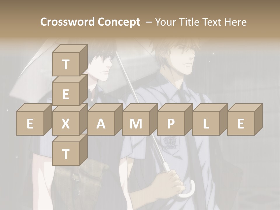 A Couple Of People Holding Umbrellas In The Rain PowerPoint Template