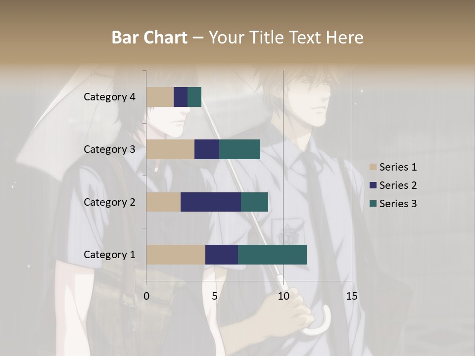 A Couple Of People Holding Umbrellas In The Rain PowerPoint Template