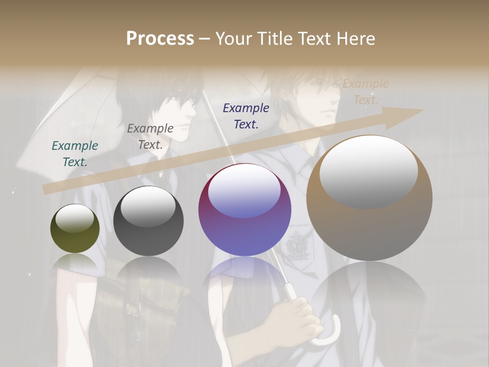 A Couple Of People Holding Umbrellas In The Rain PowerPoint Template