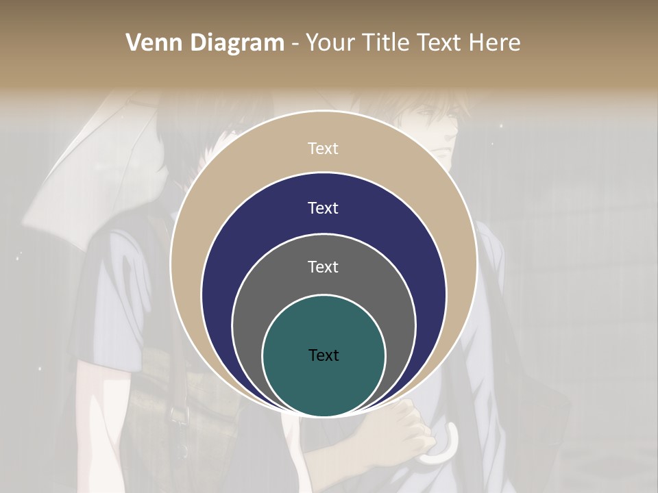 A Couple Of People Holding Umbrellas In The Rain PowerPoint Template