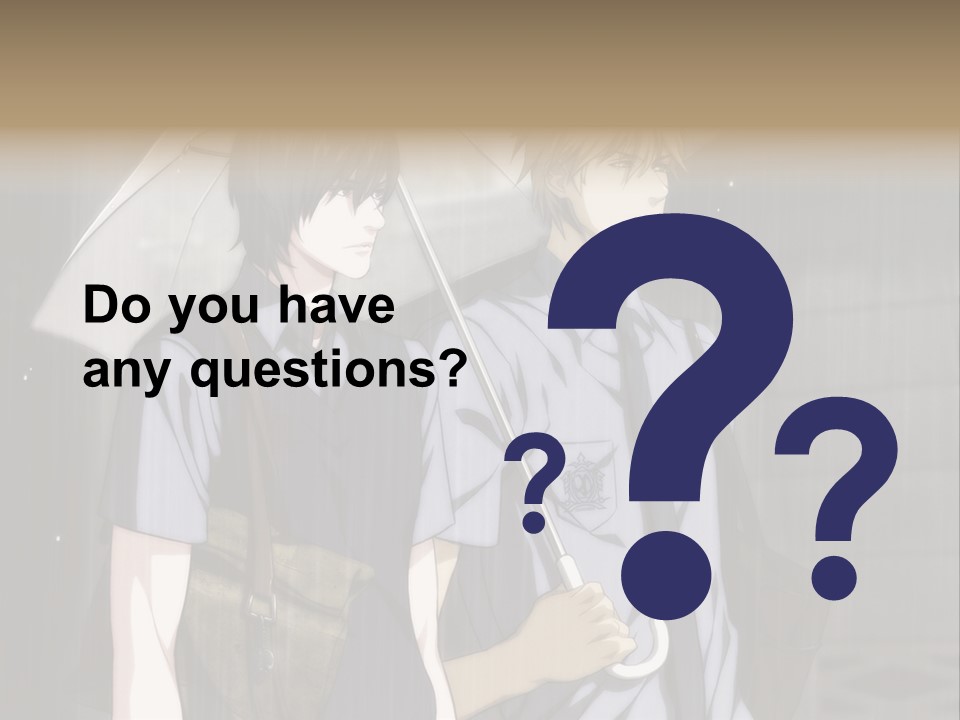 A Couple Of People Holding Umbrellas In The Rain PowerPoint Template