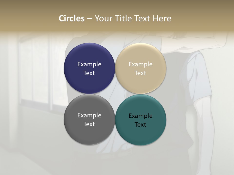 A Couple Of People Standing Next To Each Other PowerPoint Template