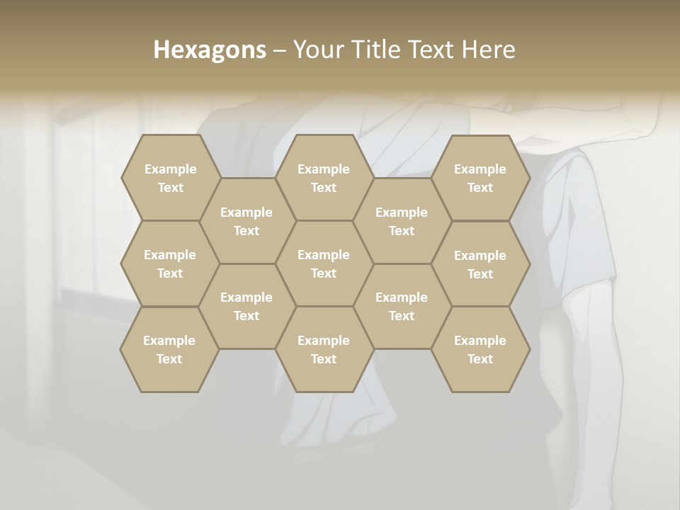 A Couple Of People Standing Next To Each Other PowerPoint Template
