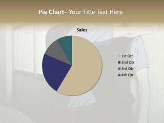 A Couple Of People Standing Next To Each Other PowerPoint Template