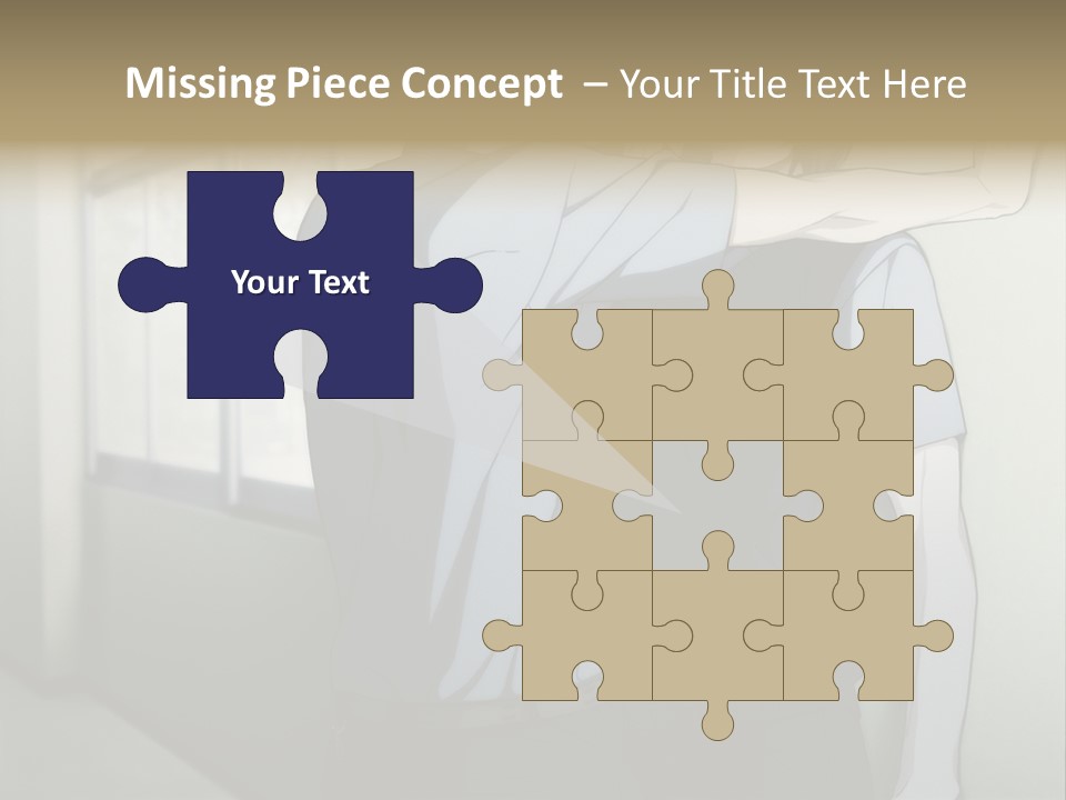A Couple Of People Standing Next To Each Other PowerPoint Template