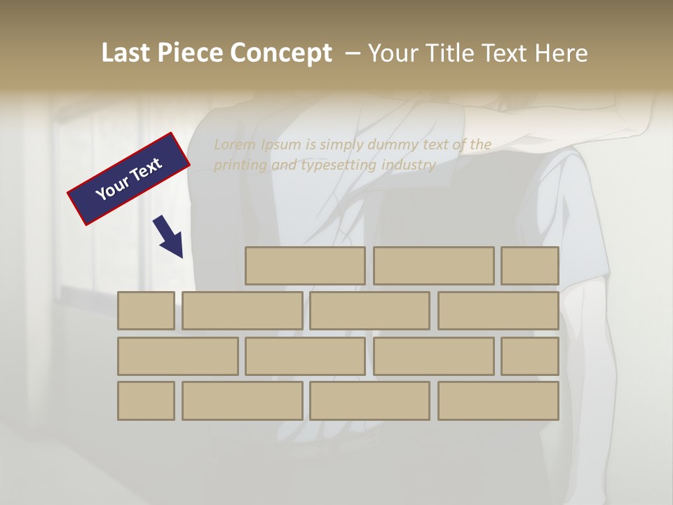 A Couple Of People Standing Next To Each Other PowerPoint Template