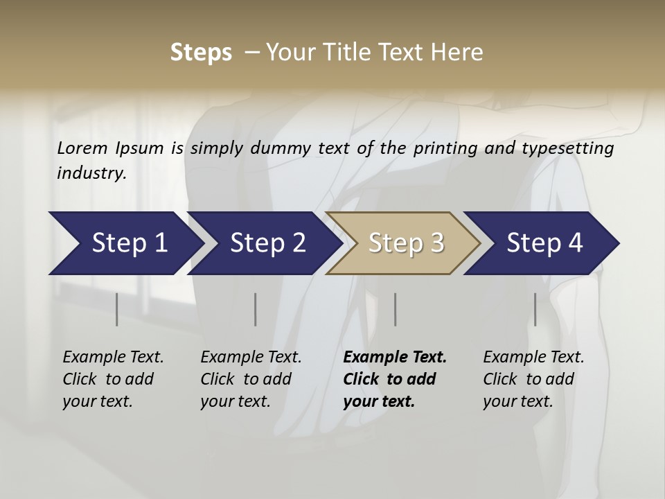 A Couple Of People Standing Next To Each Other PowerPoint Template