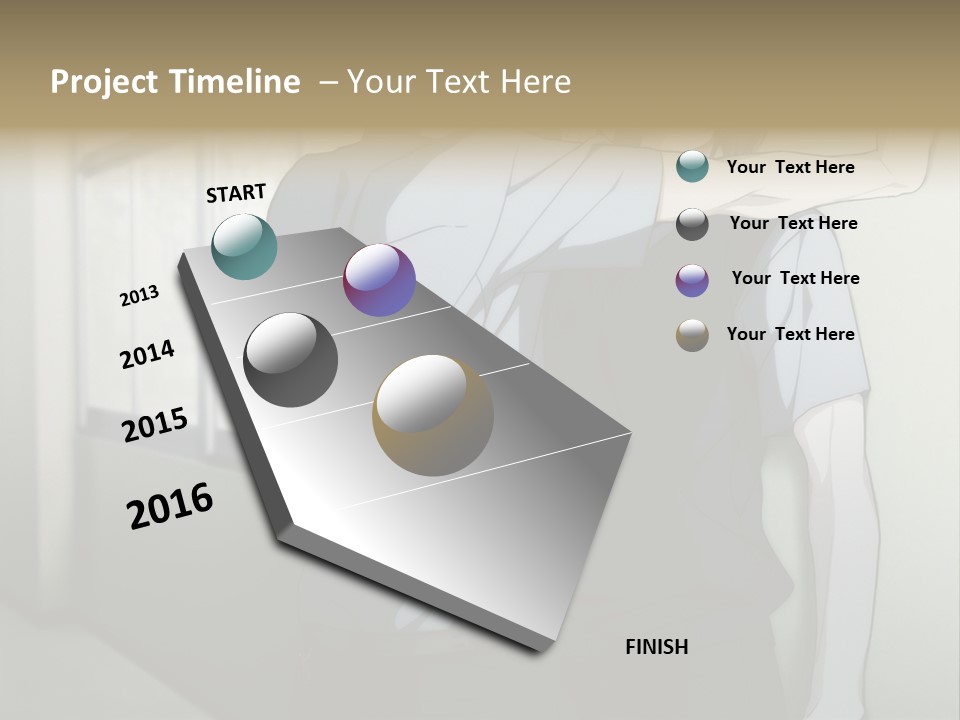 A Couple Of People Standing Next To Each Other PowerPoint Template