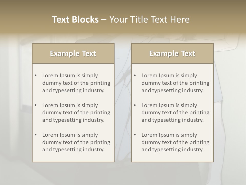 A Couple Of People Standing Next To Each Other PowerPoint Template