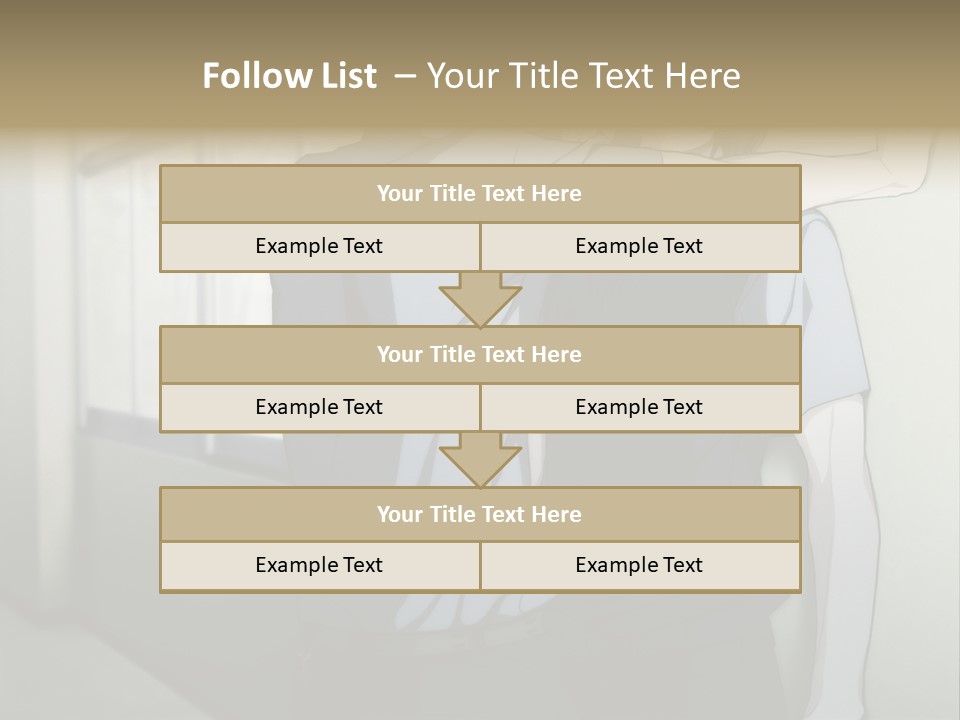 A Couple Of People Standing Next To Each Other PowerPoint Template