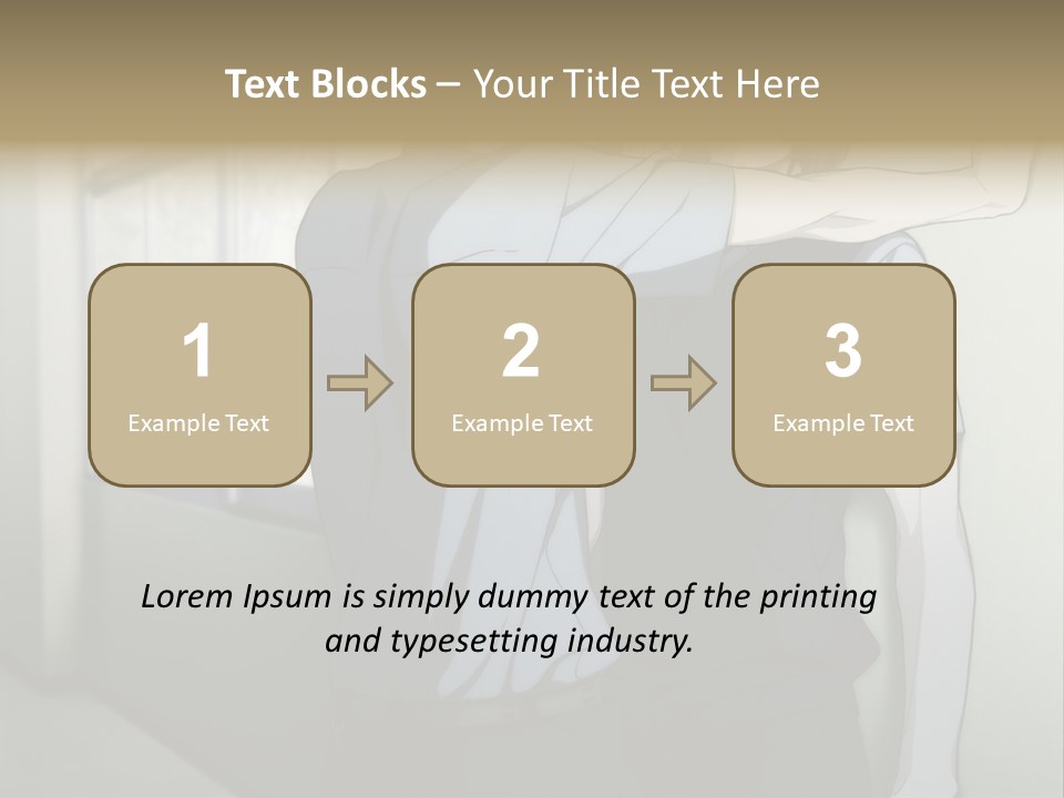 A Couple Of People Standing Next To Each Other PowerPoint Template