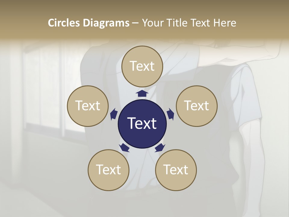 A Couple Of People Standing Next To Each Other PowerPoint Template