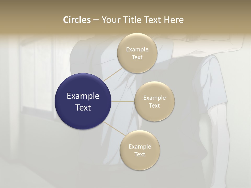 A Couple Of People Standing Next To Each Other PowerPoint Template