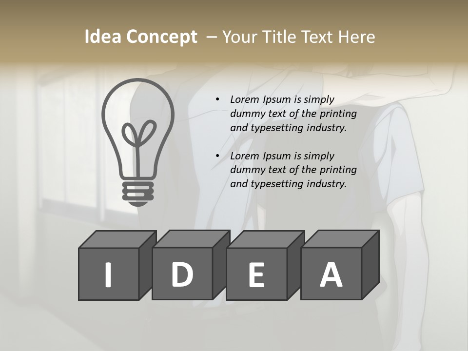 A Couple Of People Standing Next To Each Other PowerPoint Template