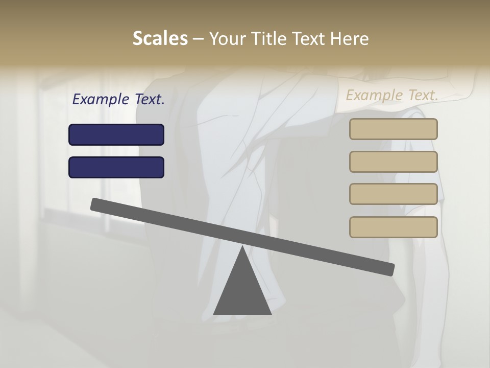 A Couple Of People Standing Next To Each Other PowerPoint Template