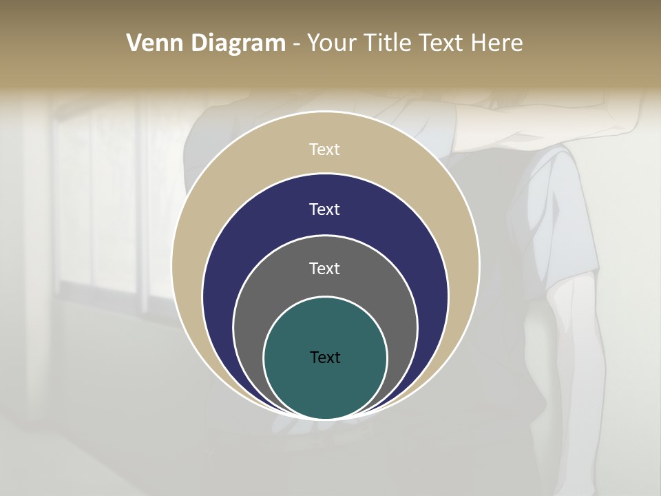 A Couple Of People Standing Next To Each Other PowerPoint Template