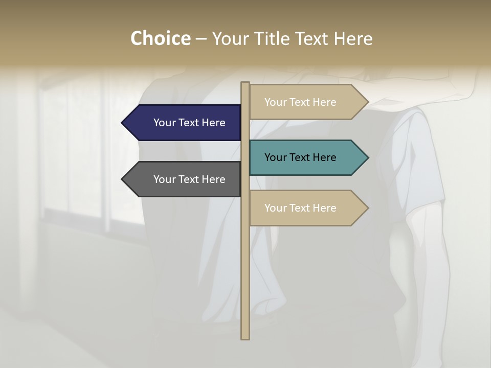 A Couple Of People Standing Next To Each Other PowerPoint Template