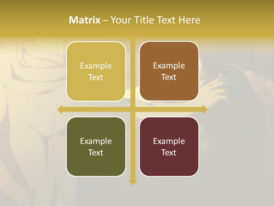 A Couple Of People Standing Next To Each Other PowerPoint Template