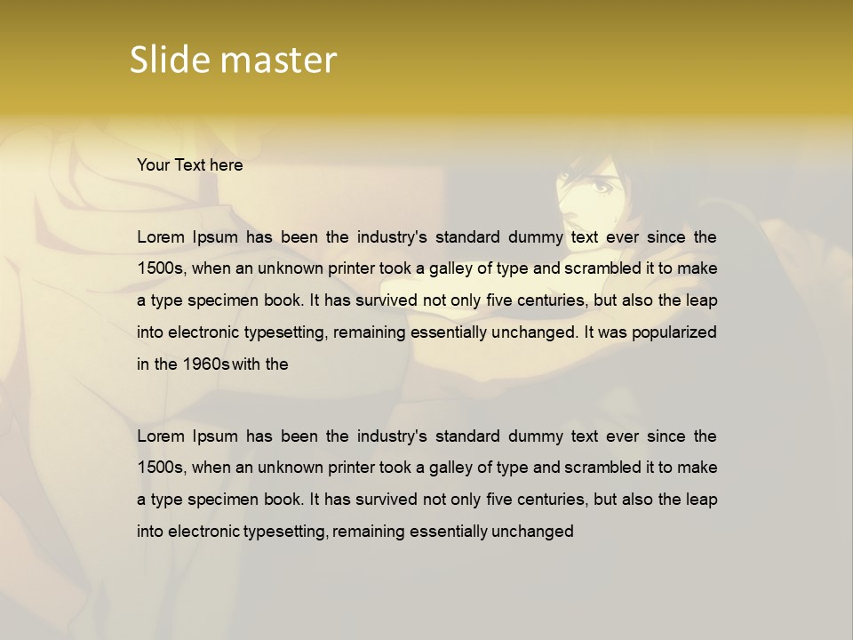 A Couple Of People Standing Next To Each Other PowerPoint Template